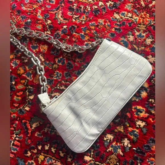 ZARA Chain Strap‎ Animal Embossed Shoulder Bag - Picture 2 of 7